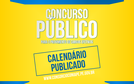 Concurso Público: novo calendário publicado