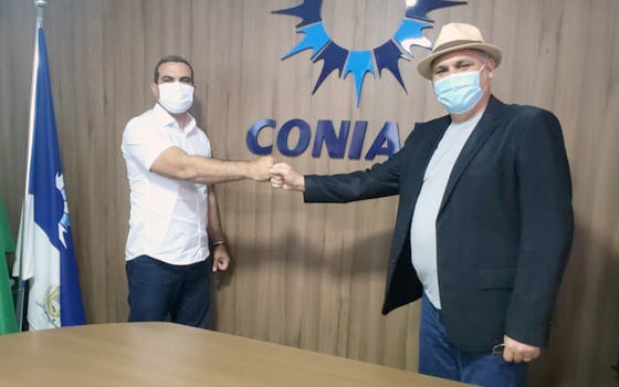 Secretário executivo do CONIAPE recebe visita do prefeito de São Benedito do Sul