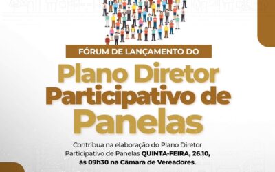 Participe do Fórum de Lançamento do Plano Diretor do Município de Panelas/PE