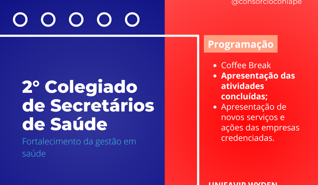 CONIAPE realiza 2º Colegiado de Secretários de Saúde em Caruaru para fortalecer a gestão em saúde
